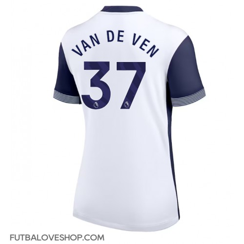 Dres Tottenham Hotspur Micky van de Ven #37 Domáci pre Ženy 2024-25 Krátky Rukáv